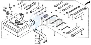 GL1500A GOLDWING ASPENCADE drawing TOOLS