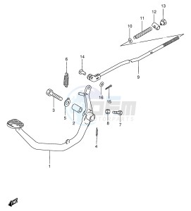 GS125 (E1) drawing REAR BRAKE