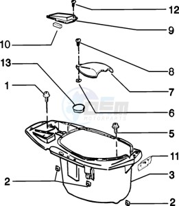 Zip 50 4T drawing Case - Helmet