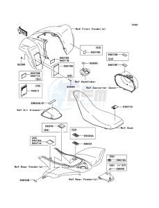 KFX700 KSV700A8F EU drawing Labels