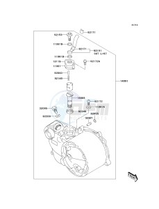 KDX 50 A (A1-A3) drawing OIL PUMP