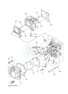 MW125 MW-125 TRICITY TRICITY 125 (2CM1 2CM5) drawing CYLINDER HEAD