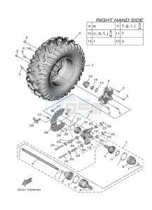 YXF1000EW YX10FRPAN (B4JA) drawing REAR WHEEL 2