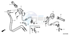 VFR1200FB drawing SWITCH/ CABLE (VFR1200F)