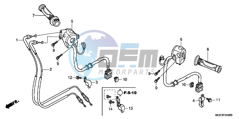 SWITCH/ CABLE (VFR1200F)