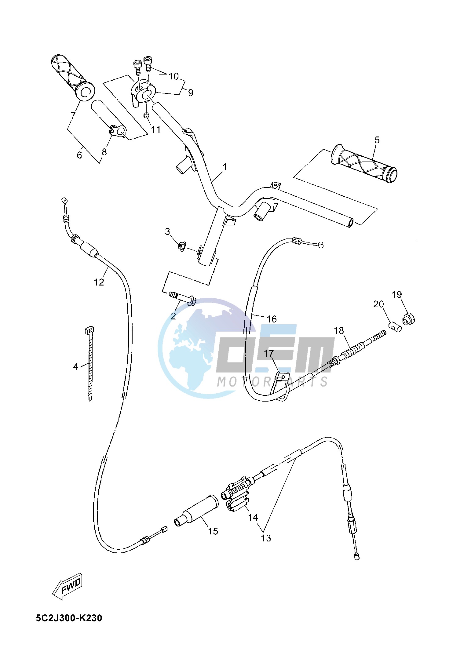 STEERING HANDLE & CABLE