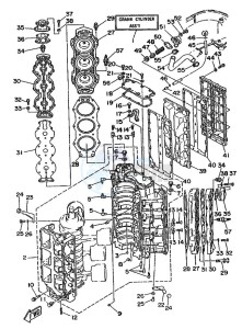 200AET drawing CYLINDER--CRANKCASE