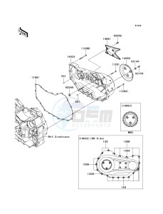 VN 1700 B [VULCAN 1700 VOYAGER ABS] (9FA) B9F drawing RIGHT ENGINE COVER-- S- -