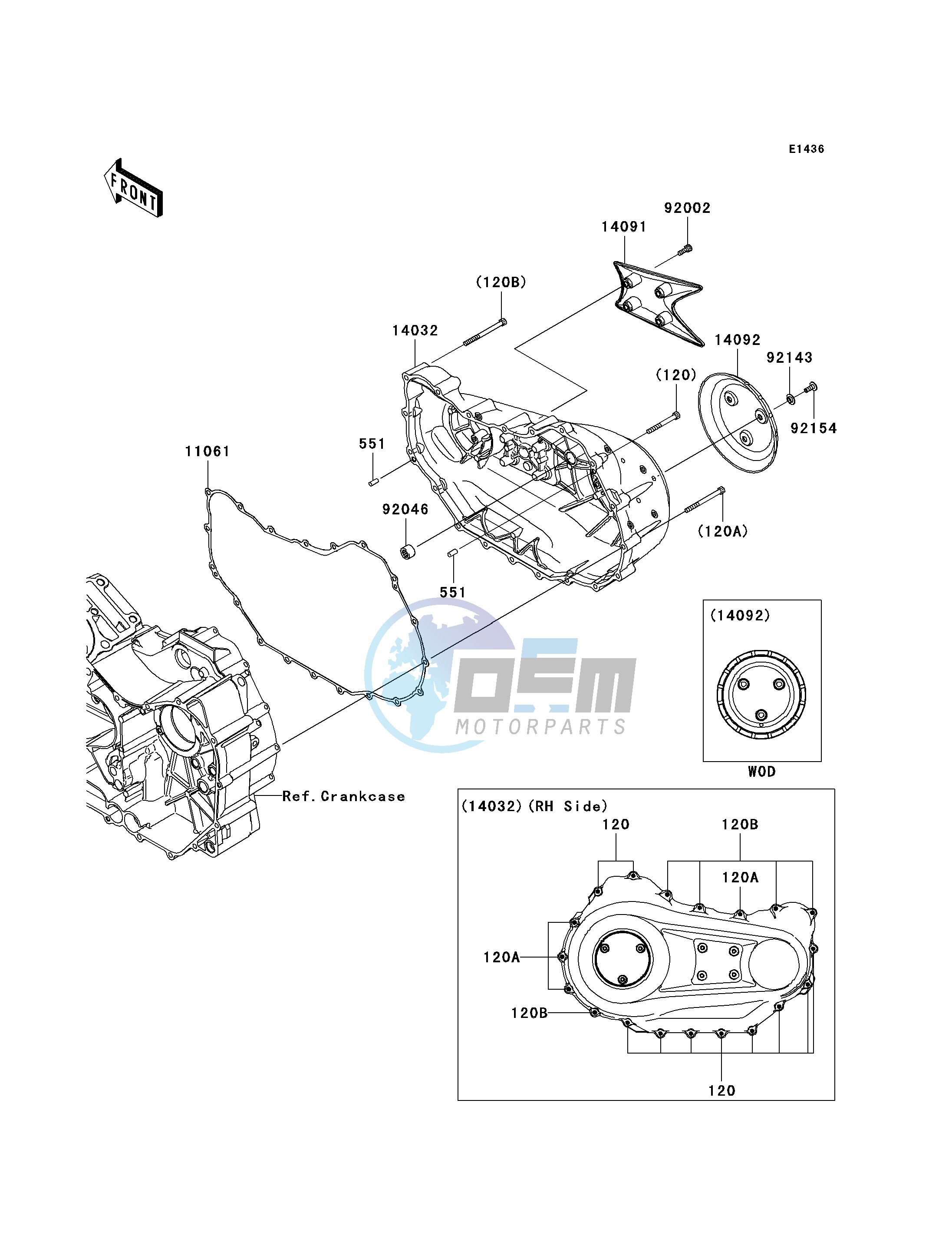 RIGHT ENGINE COVER-- S- -