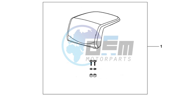 TOP BOX PILLION PAD (TOP)