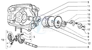 X9 200 180 drawing Rocker levers support