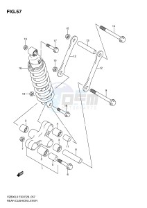 VZ800 (E3-E28) MARAUDER drawing REAR CUSHION LEVER