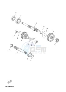 YP125R X-MAX125 (2DM7 2DM7) drawing TRANSMISSION