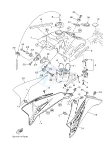 TT-R110E (B516 B517 B518 B518) drawing FUEL TANK