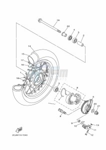 TT-R50E (BEGB) drawing FRONT WHEEL