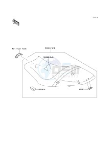 EX 650 A [NINJA 650R] (A6F-A8F) A8F drawing SEAT