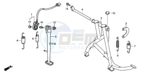 CBF600N drawing STAND (CBF600S6/SA6/N6/NA6)