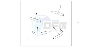 GL1800A drawing CHROME SADDLEBAG