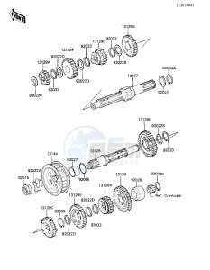 KZ 250 L [CSR BELT] (L1) [CSR BELT] drawing TRANSMISSION