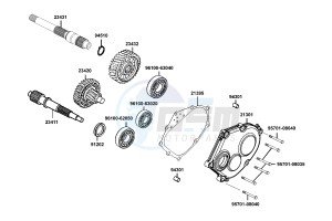 DOWNTOWN 300 I ABS drawing Shaft Reduction