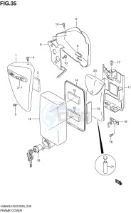 LS650 (E3-E28) SAVAGE drawing FRAME COVER