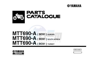 MTT690-A MT-07 TRACER TRACER 700 (BC61 BC61 BC61) drawing .1-Front-Page