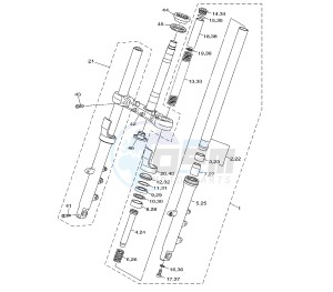 XJ6-N SP 600 drawing FRONT FORK