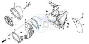 CR250R drawing AIR CLEANER (CR250R5-7)