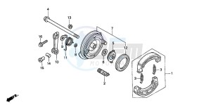 C50SW drawing FRONT BRAKE PANEL