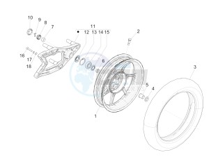 Liberty 125 iGet 4T 3V ie ABS (EMEA) drawing Rear wheel