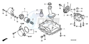 CBF1000A9 UK - (E / ABS MKH) drawing OIL PAN/OIL PUMP