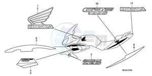 CBF1000SA Europe Direct - (ED / ABS) drawing STRIPE/MARK