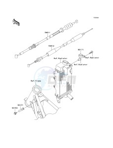 KX 85 A [KX85 MONSTER ENERGY] (A6F - A9FA) A8F drawing CABLES