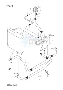 UH200G BURGMAN EU drawing RADIATOR HOSE