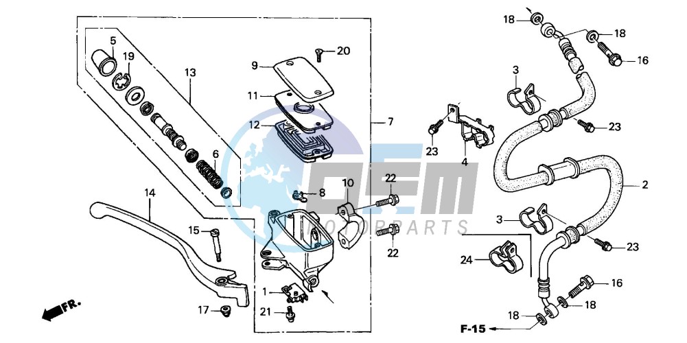 FR. BRAKE MASTER CYLINDER (FJS6001/2/D3/D4/D5)