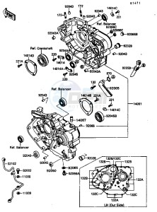 KL 650 A [KLR650] (A6-A9) [KLR650] drawing CRANKCASE