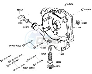 AGILITY FAT 50cc12 inch Netherlands drawing Right Crankcase Cover