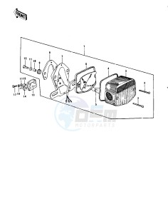 KZ 900 A (A4-A5) drawing TAILLIGHT