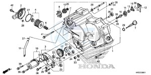 TRX420TM1F TRX420 Europe Direct - (ED) drawing FRONT CRANKCASE COVER (TRX420FE1/FM1/FM2/TE1/TM1)