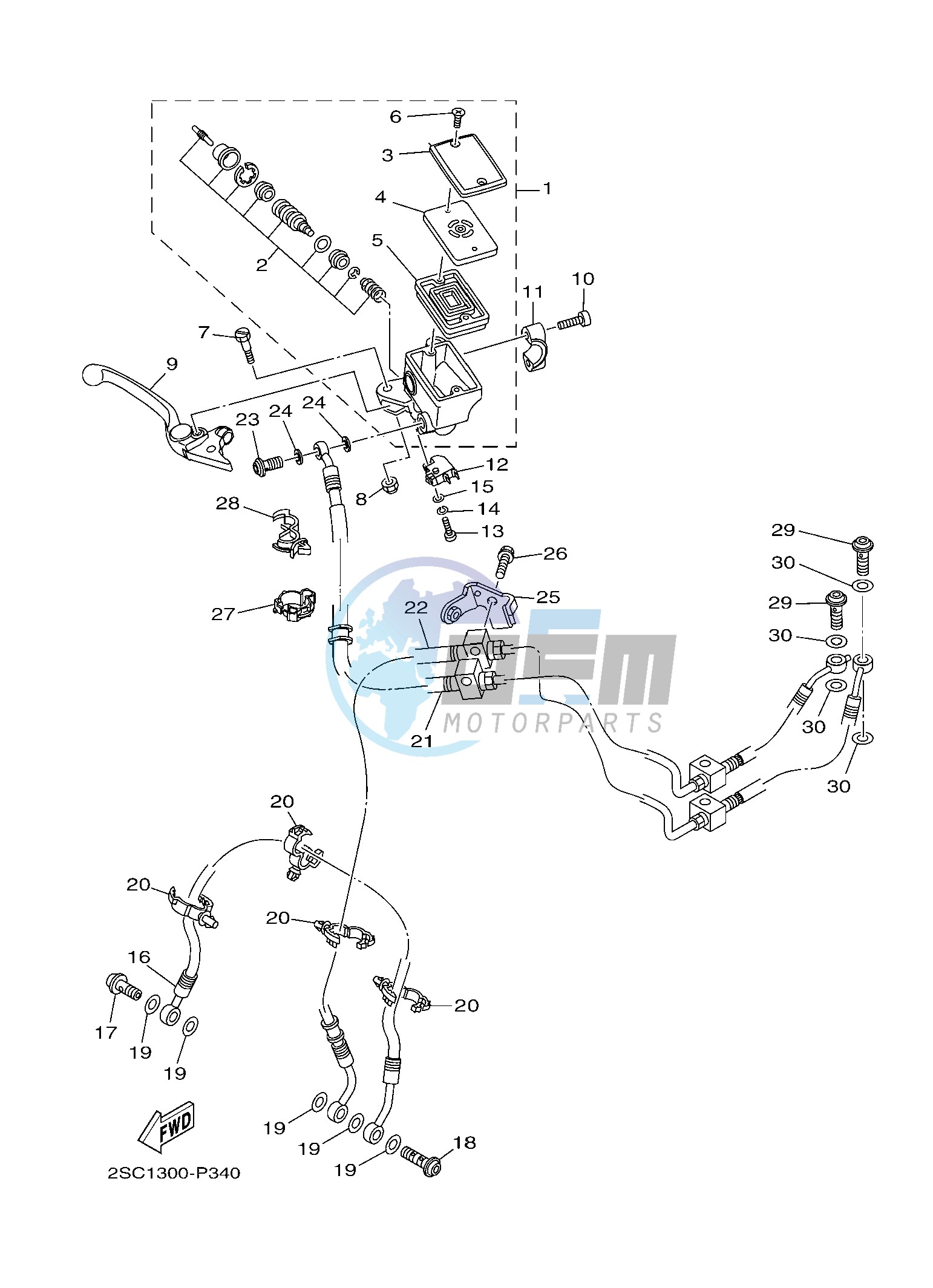 FRONT MASTER CYLINDER