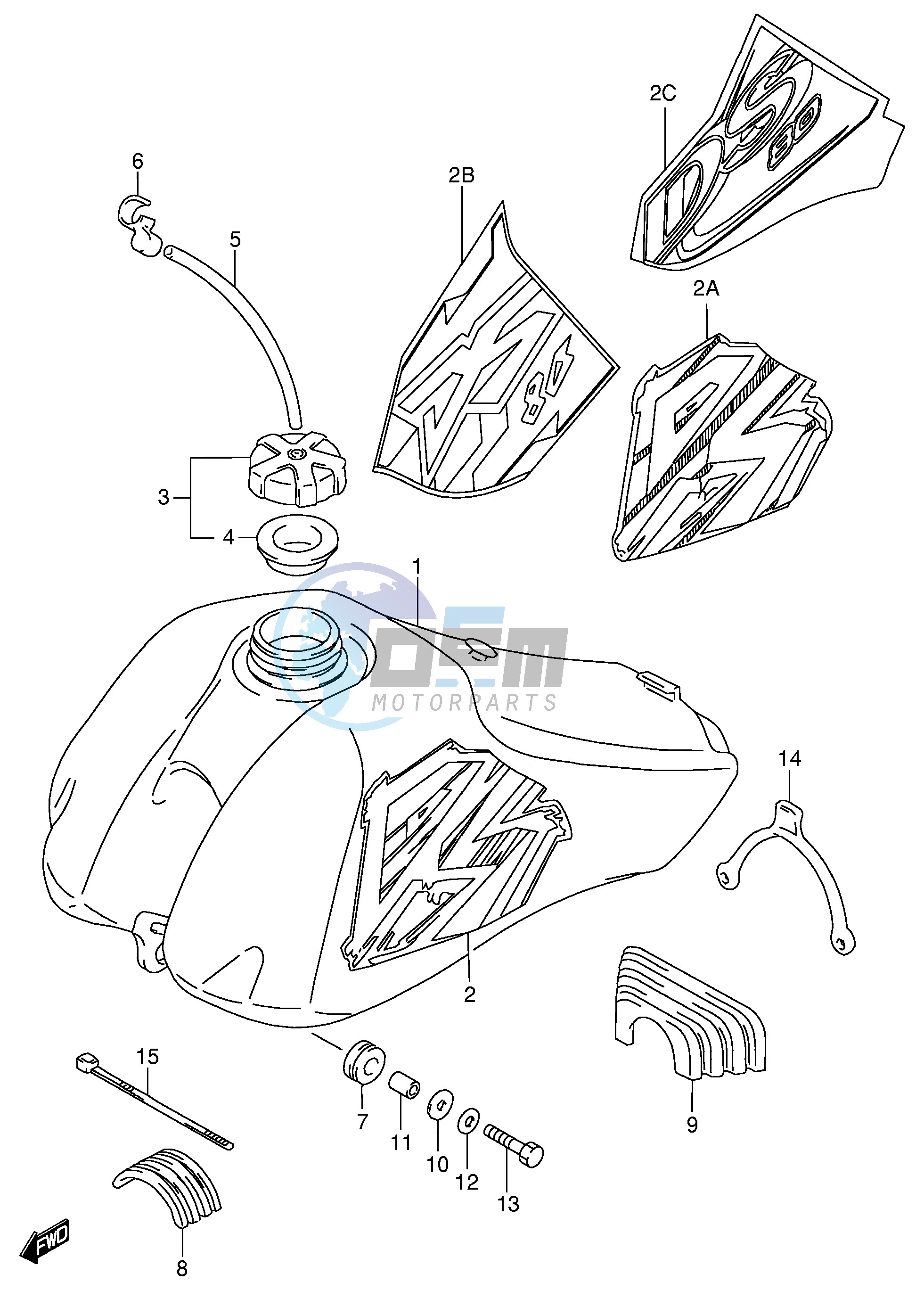 FUEL TANK (MODEL T V W X)