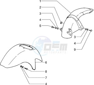 Easy Moving 50 drawing Front and rear mudguard