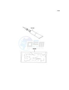 KLX 400 A [KLX400SR KLX400R] (A1-A2 A2 CAN ONLY) [KLX400SR KLX400R] drawing GASKET KIT