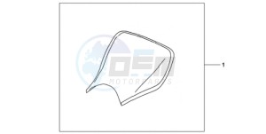 CBR1000RAA France - (F / ABS CMF HRC) drawing E-SEAT