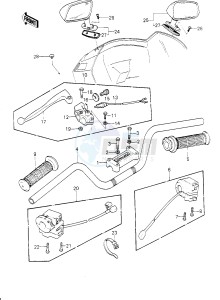 KZ 1300 B [B2] drawing HANDLEBAR