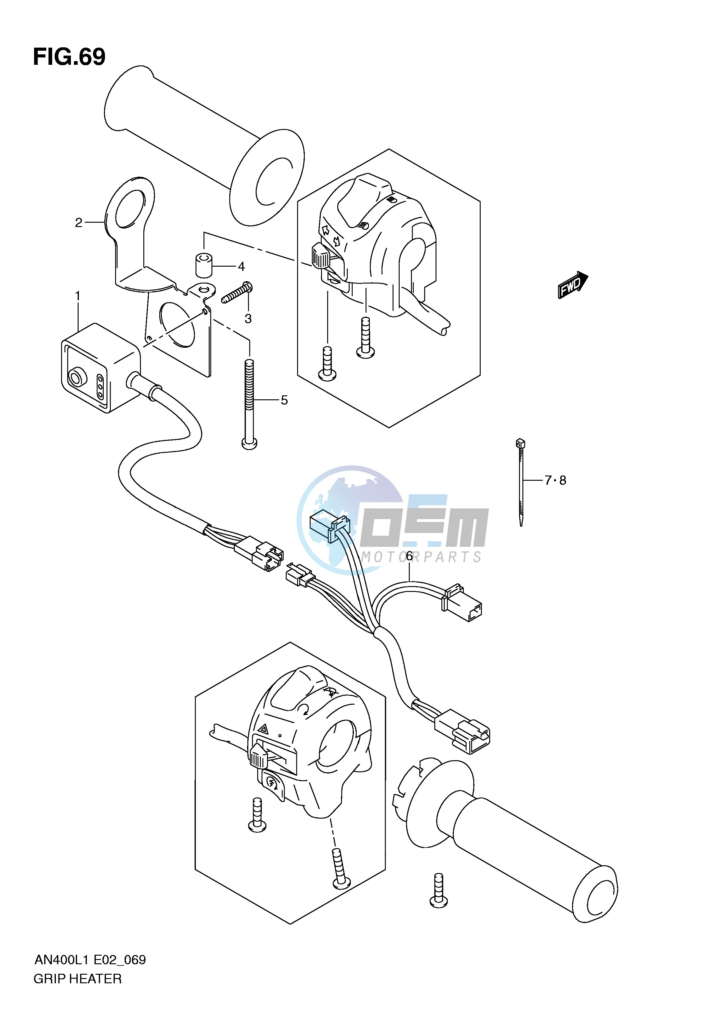 GRIP HEATER (AN400ZAL1 E51)