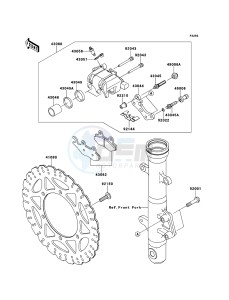 NINJA 250R EX250KBFA GB XX (EU ME A(FRICA) drawing Front Brake