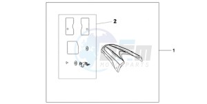 CB600F39 Europe Direct - (ED / ST 25K) drawing REAR SEAT COWL R-320P