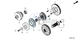 GL1800F GoldWing - GL1800-F 2ED - (2ED) drawing PRIMARY DRIVE GEAR