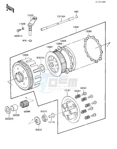 KX 250 C [KX250] (C2) [KX250] drawing CLUTCH -- 84 KX250-C2- -